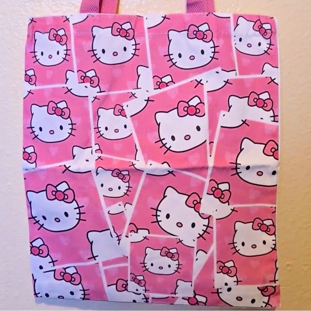 Pink Hello Kitty Canvas Tote Bag